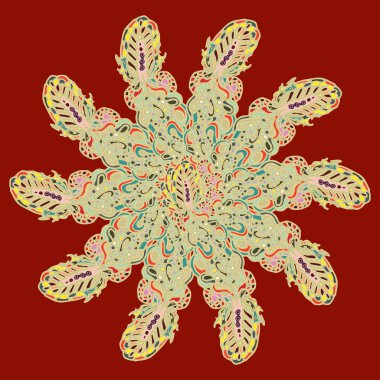 Stil zentangle yeni simetrik mandala doodle ile sanat esin kaynağı oldu. Duvar kağıdı, desen dolgularını, web sayfaları, yüzey dokuları için dekoratif nesne-ebilmek var olmak kullanılmış.