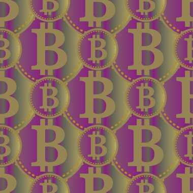 bitcoins parlak parlak pahalı sikkeleri ile Seamless modeli 