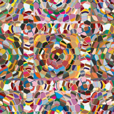 soyut renkli mozaik seamless modeli