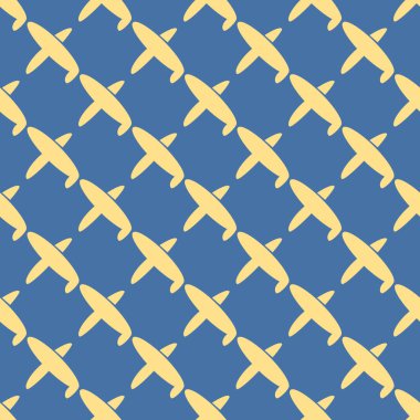 Uçak, vektör çizim seamless modeli