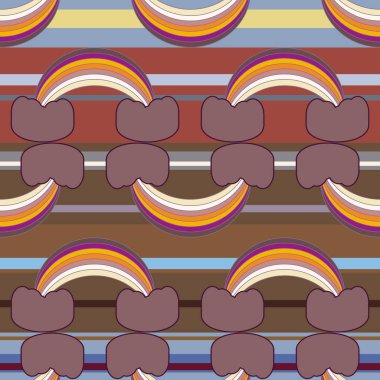 Gökkuşağı seamless modeli. Gökkuşağı Dizayn Tekstil, iç tasarım, keten, vb için. Şirin soyut çocuklar arka plan.