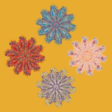 Stil zentangle yeni simetrik mandala doodle ile sanat esin kaynağı oldu. Duvar kağıdı, desen dolgularını, web sayfaları, yüzey dokuları için dekoratif nesne-ebilmek var olmak kullanılmış.