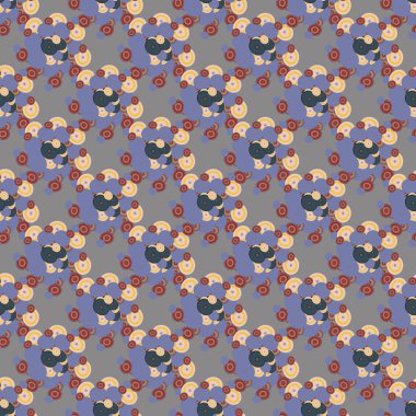 soyut geometrik renkli Dikişsiz desen arka plan için vektör çizim