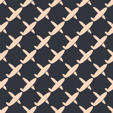 Uçak, vektör çizim seamless modeli