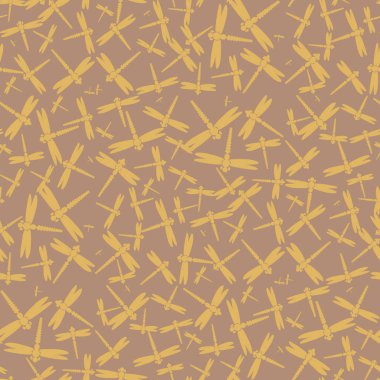 Dekoratif renkli seamless modeli ile şirin yusufçuk