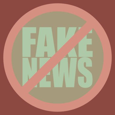 Logo sahte haberlerle kavramsal seamless modeli. İnsanlığın küresel sorunlar. Vektör çizim