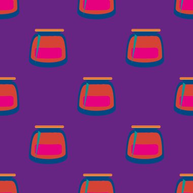 Zentangle arka plan çok renkli kaos seamless modeli örgü