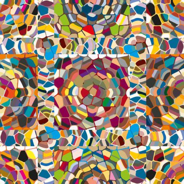 soyut renkli mozaik seamless modeli