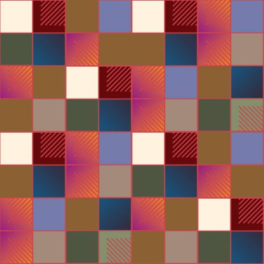 soyut geometrik renkli seamless modeli. vektör çizim