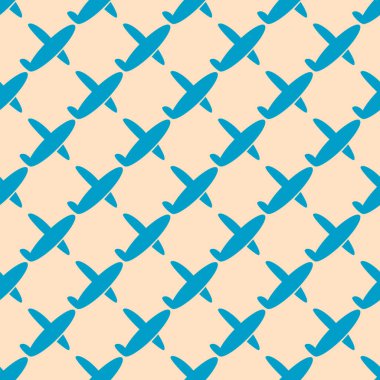 Uçak, vektör çizim seamless modeli