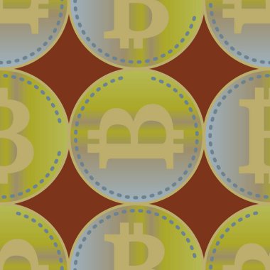 bitcoins parlak parlak pahalı sikkeleri ile Seamless modeli 