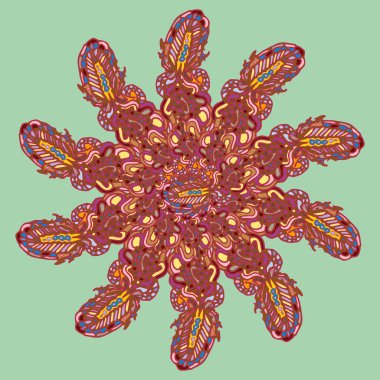 Stil zentangle yeni simetrik mandala doodle ile sanat esin kaynağı oldu. Duvar kağıdı, desen dolgularını, web sayfaları, yüzey dokuları için dekoratif nesne-ebilmek var olmak kullanılmış.