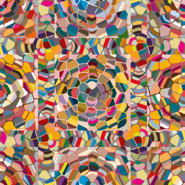 soyut renkli mozaik seamless modeli