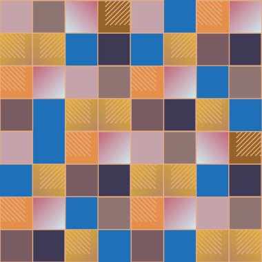 soyut geometrik renkli seamless modeli. vektör çizim