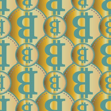 bitcoins parlak parlak pahalı sikkeleri ile Seamless modeli 