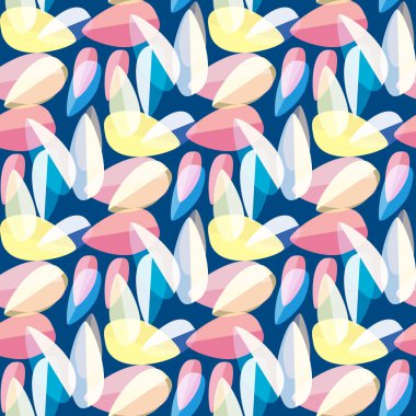 Parlak arka plan, Dikişsiz desen çok renkli yapraklarda