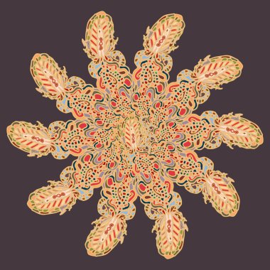 Stil zentangle yeni simetrik mandala doodle ile sanat esin kaynağı oldu. Duvar kağıdı, desen dolgularını, web sayfaları, yüzey dokuları için dekoratif nesne-ebilmek var olmak kullanılmış.