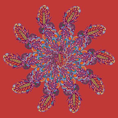 Stil zentangle yeni simetrik mandala doodle ile sanat esin kaynağı oldu. Duvar kağıdı, desen dolgularını, web sayfaları, yüzey dokuları için dekoratif nesne-ebilmek var olmak kullanılmış.