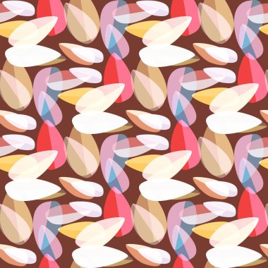 Parlak arka plan, Dikişsiz desen çok renkli yapraklarda