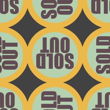 Dikişsiz desen, vektör çizim sattı