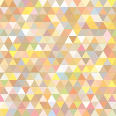 Sorunsuz üçgenler desen. Arka plan ile renkli geometrik şekiller. Vektör