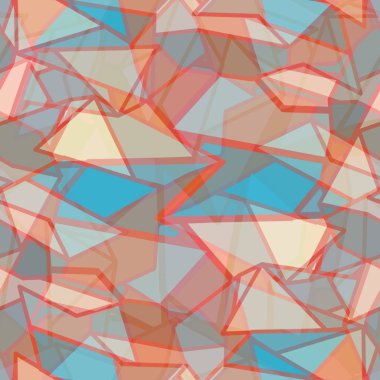 soyut geometrik renkli Dikişsiz desen vektör çizim