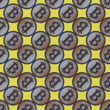 bitcoins parlak parlak pahalı sikkeleri ile Seamless modeli 