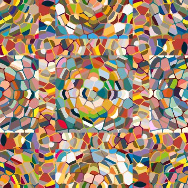 soyut renkli mozaik seamless modeli