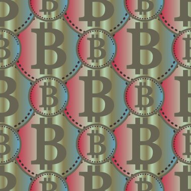 bitcoins parlak parlak pahalı sikkeleri ile Seamless modeli 