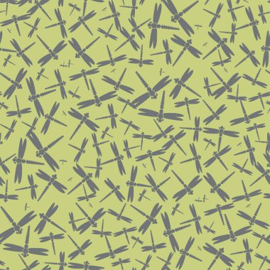 Dekoratif renkli seamless modeli ile şirin yusufçuk