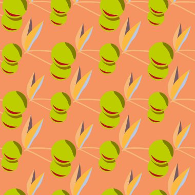 Kiraz için arka plan ile renkli seamless modeli. 