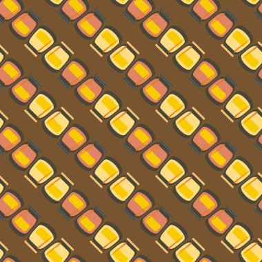 simetrik soyut desen, vektör çizim oluşturma 