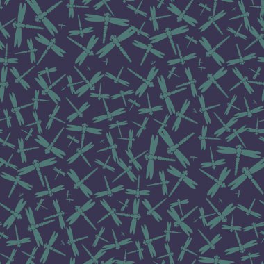 Dekoratif renkli seamless modeli ile şirin yusufçuk