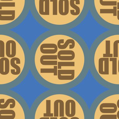 Dikişsiz desen, vektör çizim sattı