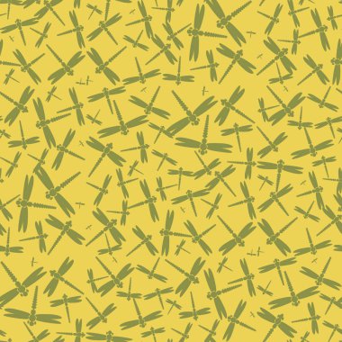 Dekoratif renkli seamless modeli ile şirin yusufçuk