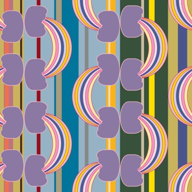 Gökkuşağı seamless modeli. Gökkuşağı Dizayn Tekstil, iç tasarım, keten, vb için. Şirin soyut çocuklar arka plan.