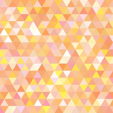 Sorunsuz üçgenler desen. Arka plan ile renkli geometrik şekiller. Vektör