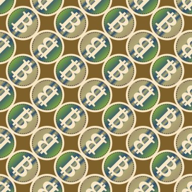 bitcoins parlak parlak pahalı sikkeleri ile Seamless modeli 