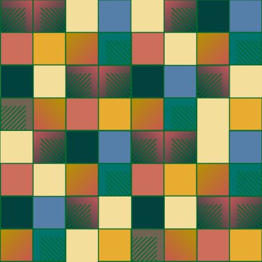 soyut geometrik renkli seamless modeli. vektör çizim