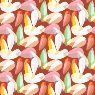 Parlak arka plan, Dikişsiz desen çok renkli yapraklarda