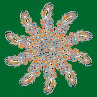 Stil zentangle yeni simetrik mandala doodle ile sanat esin kaynağı oldu. Duvar kağıdı, desen dolgularını, web sayfaları, yüzey dokuları için dekoratif nesne-ebilmek var olmak kullanılmış.