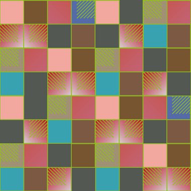 soyut geometrik renkli seamless modeli. vektör çizim