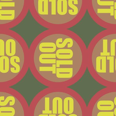 Dikişsiz desen, vektör çizim sattı