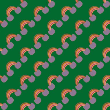 Gökkuşağı seamless modeli. Gökkuşağı Dizayn Tekstil, iç tasarım, keten, vb için. Şirin soyut çocuklar arka plan.
