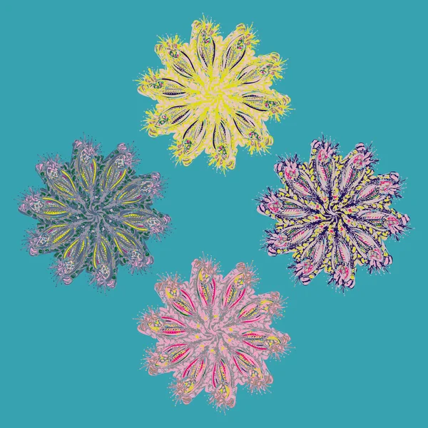 Stil zentangle yeni simetrik mandala doodle ile sanat esin kaynağı oldu. Duvar kağıdı, desen dolgularını, web sayfaları, yüzey dokuları için dekoratif nesne-ebilmek var olmak kullanılmış.