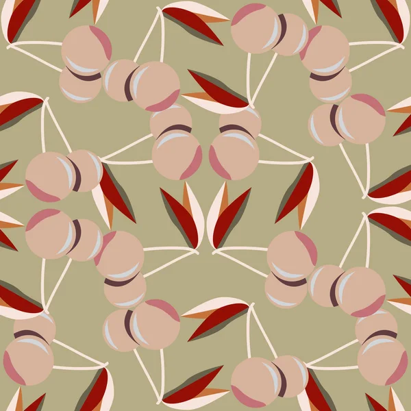 Kiraz için arka plan ile renkli seamless modeli. 