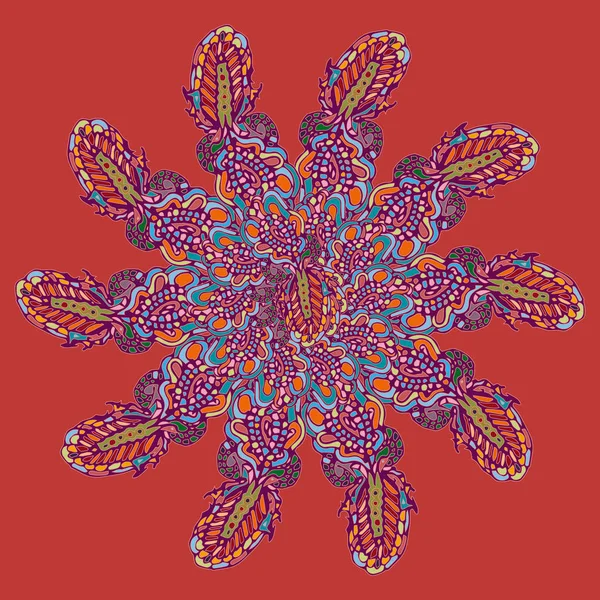 Stil zentangle yeni simetrik mandala doodle ile sanat esin kaynağı oldu. Duvar kağıdı, desen dolgularını, web sayfaları, yüzey dokuları için dekoratif nesne-ebilmek var olmak kullanılmış.