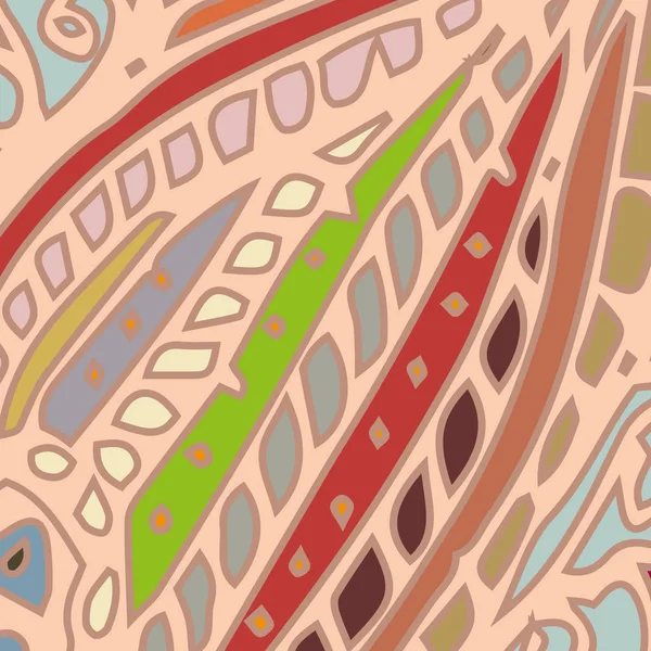 Soyut süs çiçek renkli seamless modeli, vektör çizim