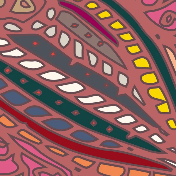 Soyut süs çiçek renkli seamless modeli, vektör çizim