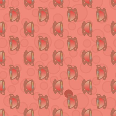 Bardak kahve veya çay arka plan seamless modeli üzerinde noktalı.